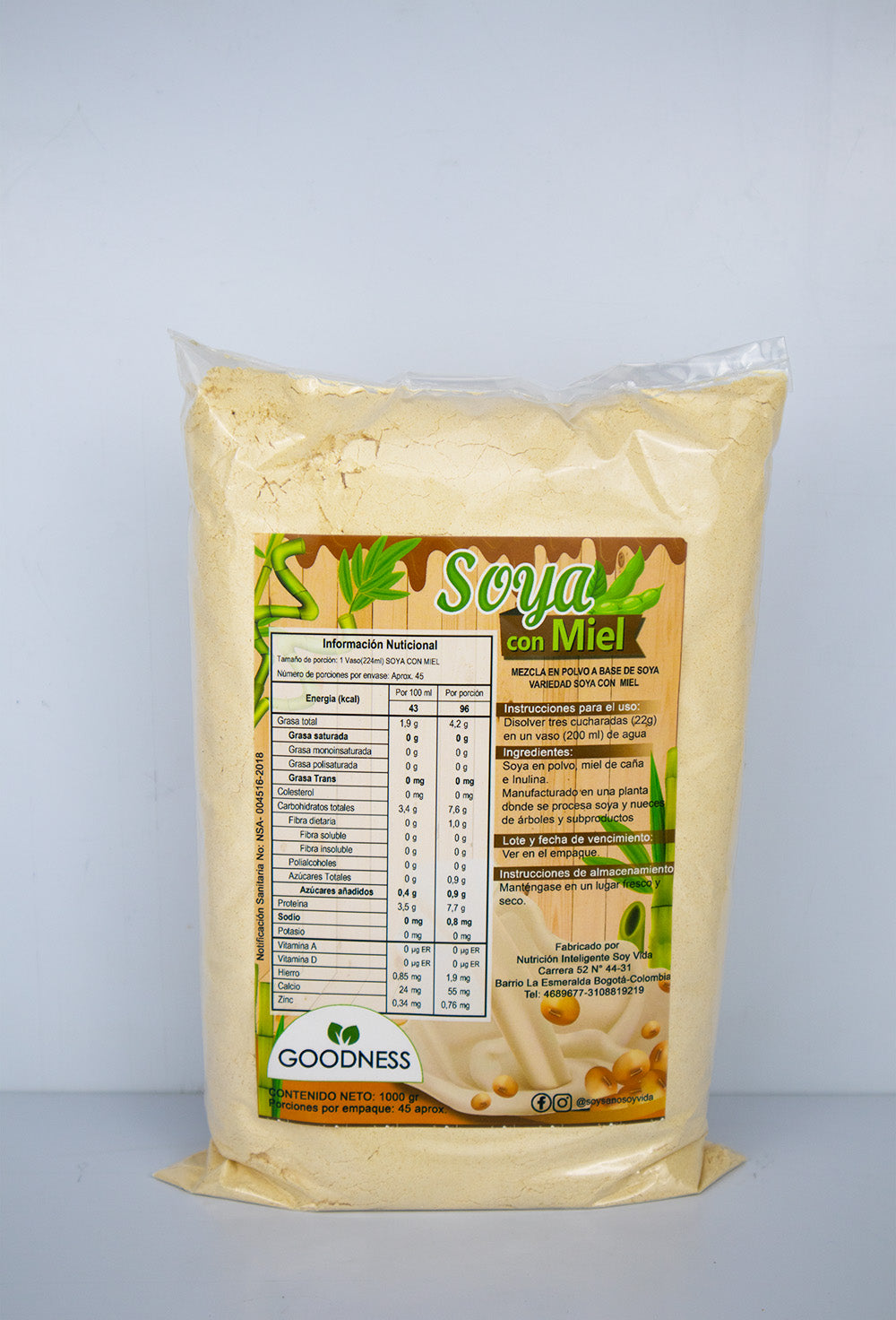 Leche de Soya con Miel