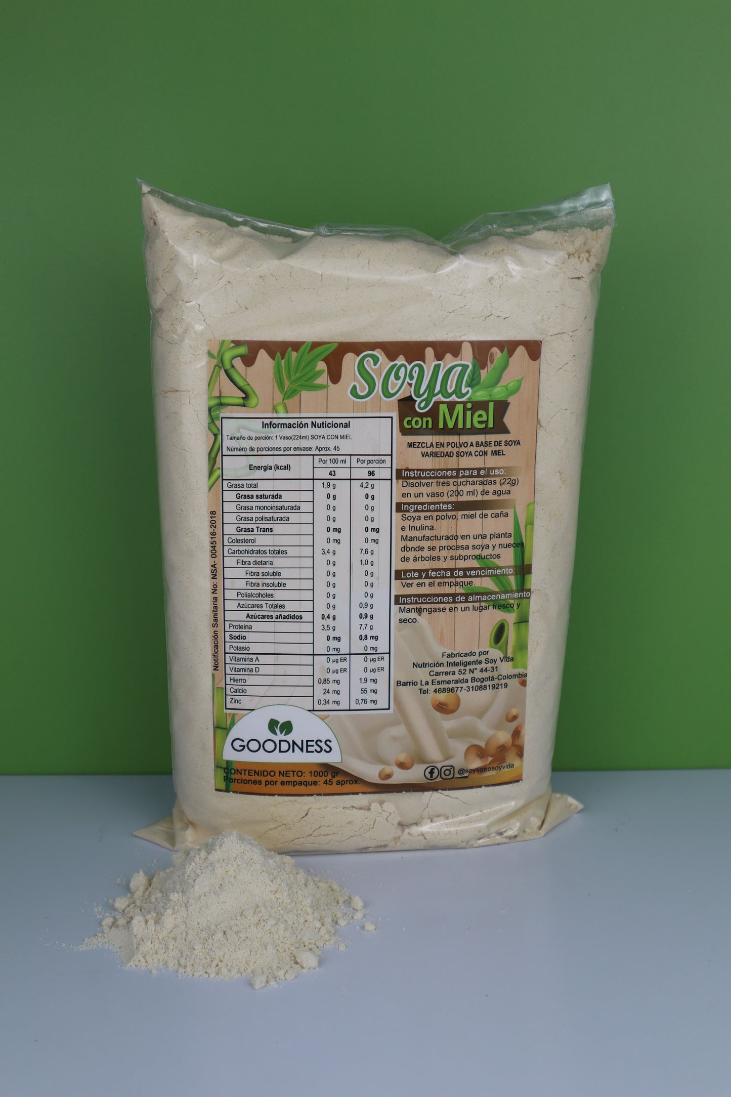 Leche de Soya con Miel